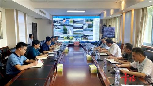 宣城市领导来广督导防台防汛工作 陈红英陪同