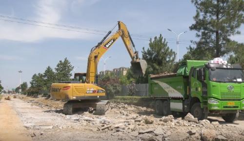 光藻路（城区段）提升改造工程正加快建设
