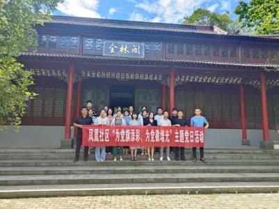 凤凰社区：“为党旗添彩、为党徽增光”主题党日活动